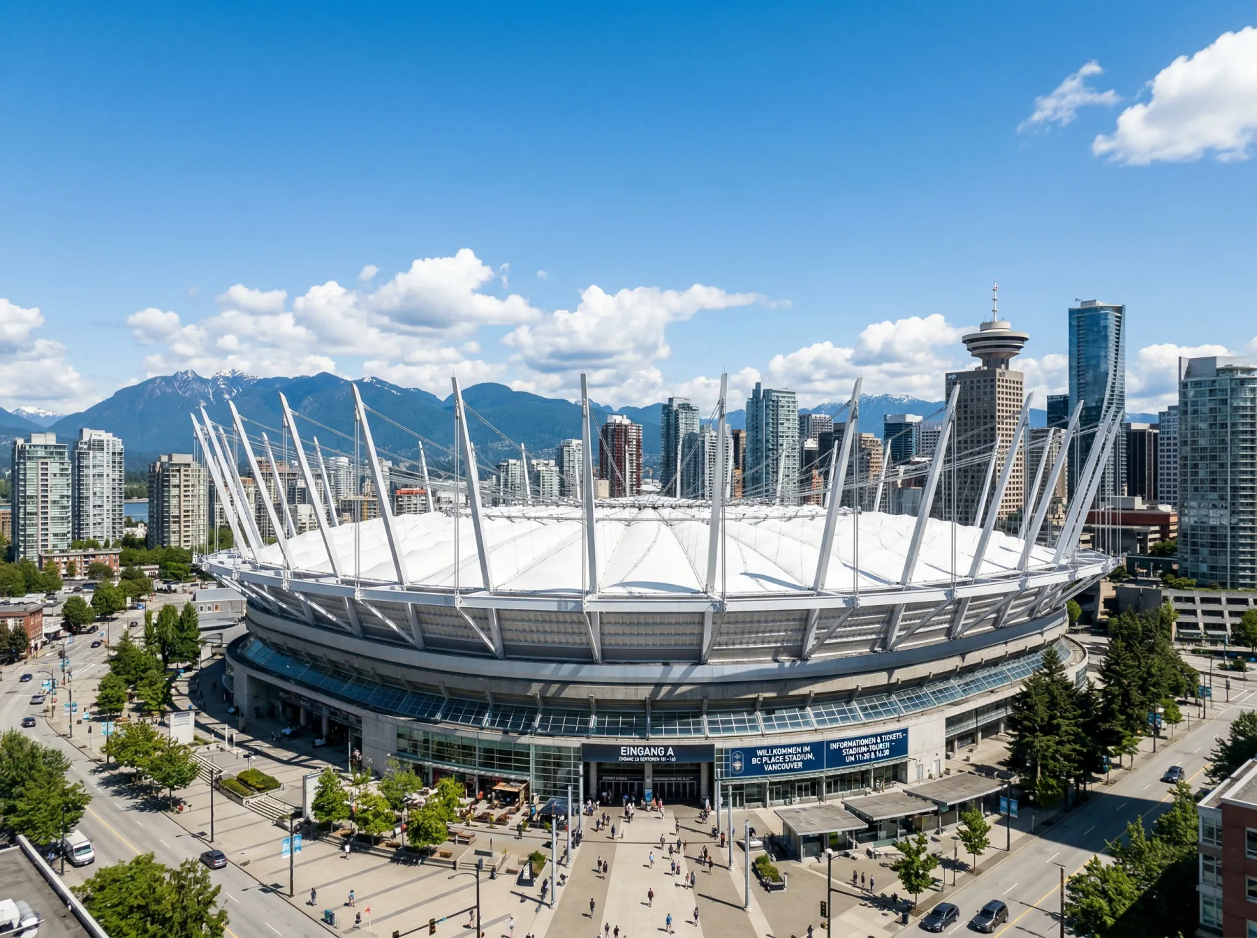 BC Place Stadium in Vancouver, Austragungsort von Kanada gegen Schweiz an der WM 2026