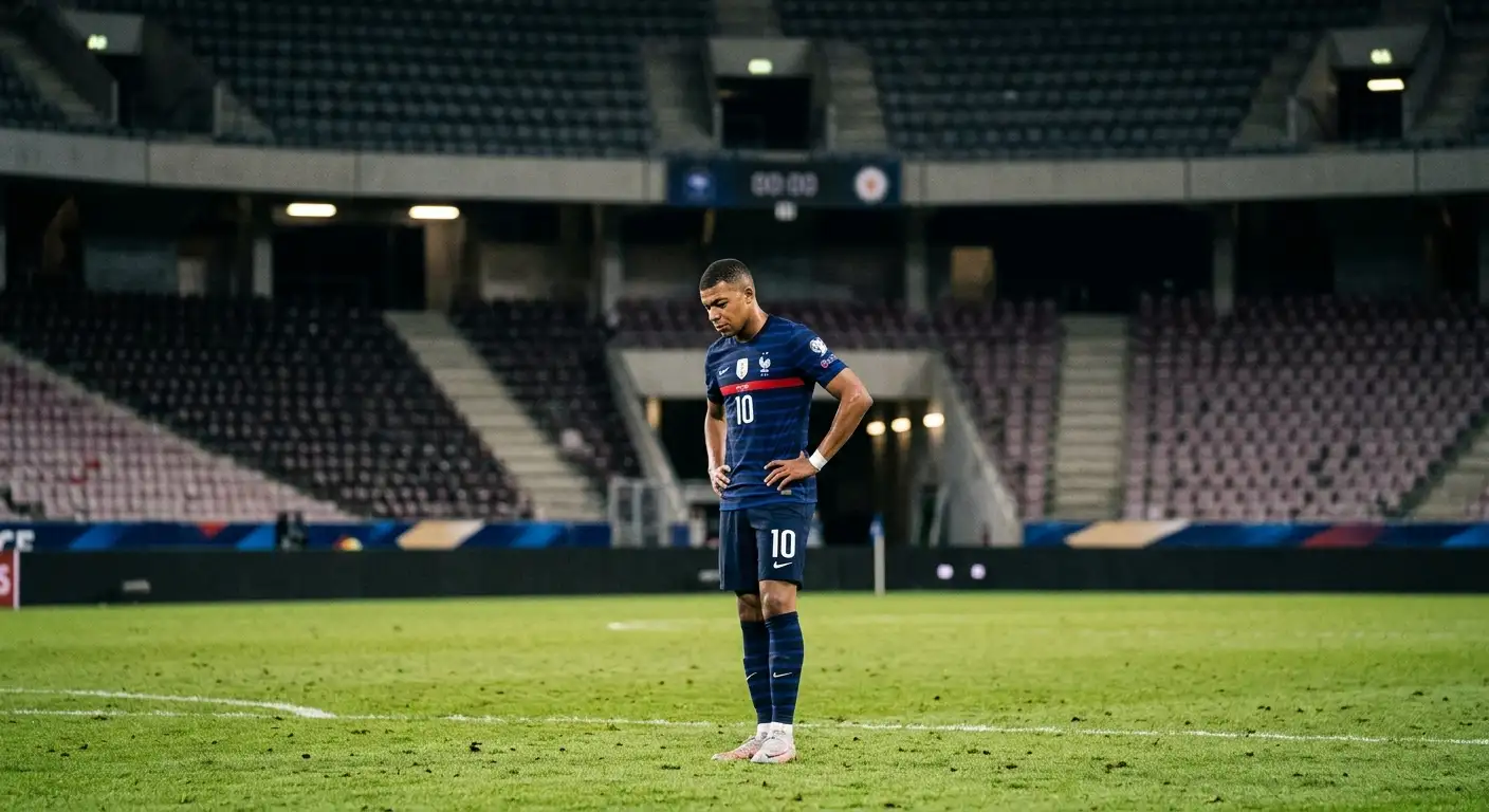 Kylian Mbappé allein auf dem Platz nach Frankreichs 4:6-Niederlage im Bronze-Spiel, Enttäuschung trotz zwei Toren und Golden Boot