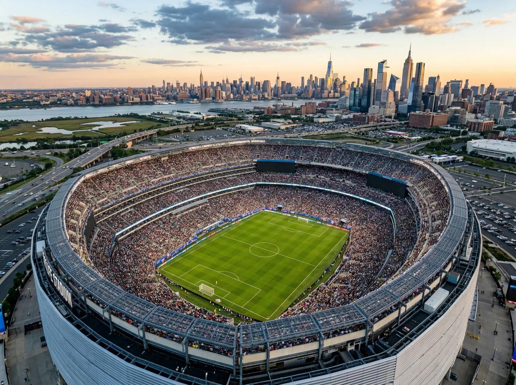 MetLife Stadium in East Rutherford, New Jersey — Austragungsort des WM-Finals 2026